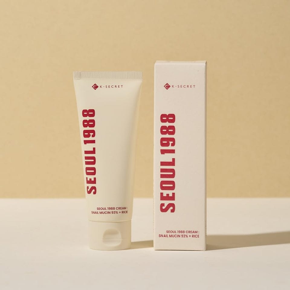 K-Secret, Seoul 1988 Cream, Snail Mucin 93% + Rice, 3.38 fl oz (100 ml)