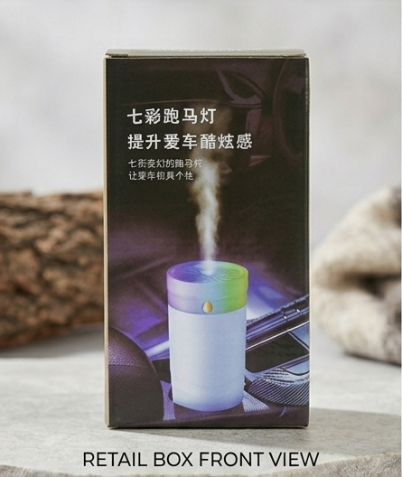 colorful horse racing LED car aroma diffuser USB humidifier portable car fragrance mist humidifier air freshener LED car accessory Gharsaman