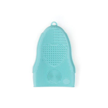 Fingerless Glove - Makeup Brush Cleaner- Aqua