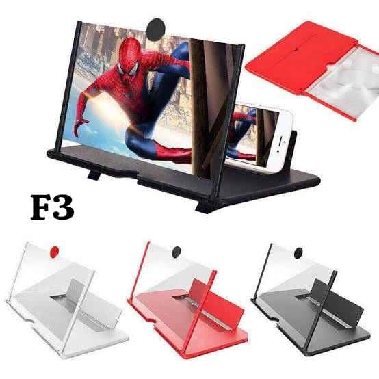 F3 mobile screen magnifier smartphone enlarger stand HD phone screen amplifier for video watching gaming portable Aalaa Shop
